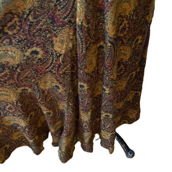 Free People Olivia Midi Dress Paisley Print V neck - Picture 9 of 16